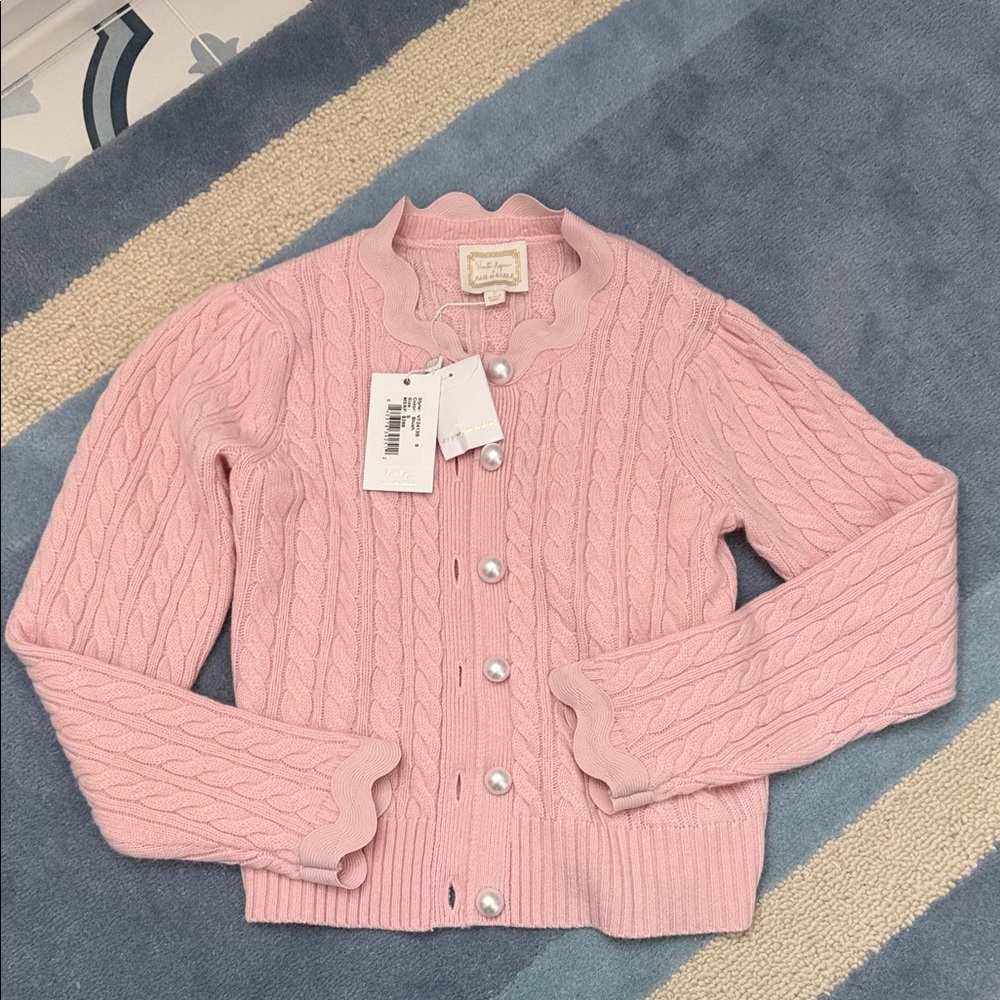 Sail To Sable Blush Pink Venita Aspen Cardigan Sweater